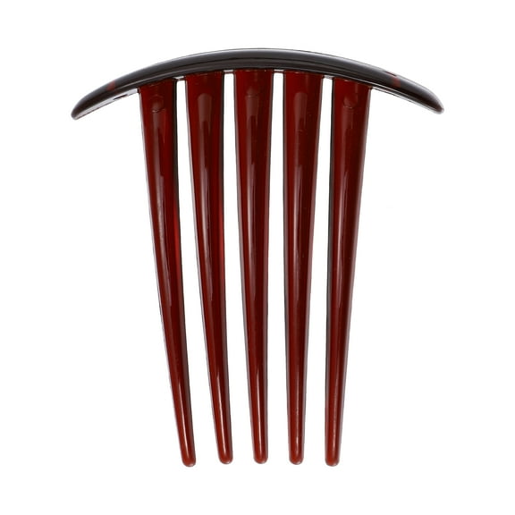 Unique Bargains 1 Pc Small Side Combs Teeth Hair Combs Hair Clip Comb 3" Brown
