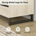 thumbnail image 6 of WAMPAT 94.5" TV Stand with Doors,Modern TV Stand for TVs up to 110 Inch,3 Packs Wood Entertainment Center with Adjustable Shelves & Metal Base., 6 of 9