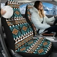thumbnail image 2 of Uorisanigo Car Front Seat Covers Universal Cactus Aztec African Tribal Auto Driver Seat Covers Accessories Fit for Cars SUV Truck, 2Pcs/Set, Easy to Install & Comfortable, 2 of 7