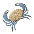 thumbnail image 1 of Evergreen Beautiful Springtime Brushed Metal and Rattan Crab Shaped Wall Decor - 23 x 2 x 24 Inches Fade and Weather Resistant, 1 of 4