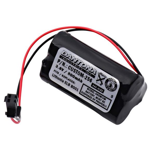 Dantona CUSTOM-256 3.6V Replacement Emergency Light Battery