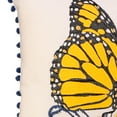 thumbnail image 3 of Beaded Embroidered Monarch Pillow 16x16", 3 of 3