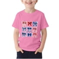 thumbnail image 6 of FAVIPT 4th of July Tee Shirts for Girls 250 Years Boys American Flag Shirt Red White Blue Tshirt Independence Day Top Pink,12-13Years, 6 of 6
