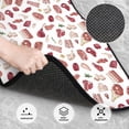 thumbnail image 3 of Honeii Different Meat Print Car Foot Mat Four-Piece Set - Front & Rear Universal Car Floor Mats for SUVs, Trucks, Sedans, 3 of 7
