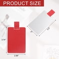 thumbnail image 2 of Espejo de bolsillo Uxcell de acero inoxidable irrompible, espejo compacto de maquillaje con funda de cuero PU (Rojo, 2.56 x 3.74"), 2 of 7