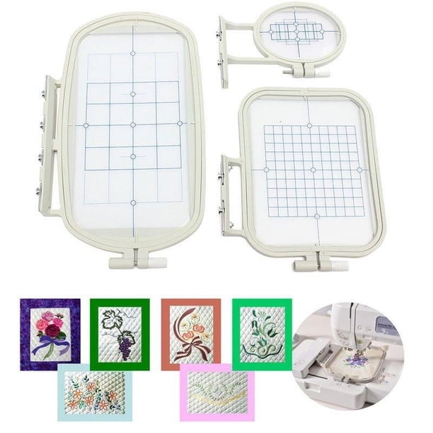Ensemble 4 Cerceaux De Broderie - Compatible Machines Brother PE-700/PE-770/PE-780D