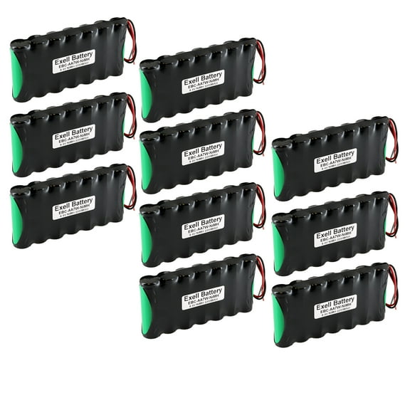 10pc Exell 8.4V Custom NiMH 2200mAh Battery Pack 6" 22AWG Bare Leads