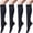 29# Black 4 Pairs, variant on Cyglowse 4 Pairs Women's Cotton Knee High Socks, Casual Solid Knit Knee Socks (black) Black