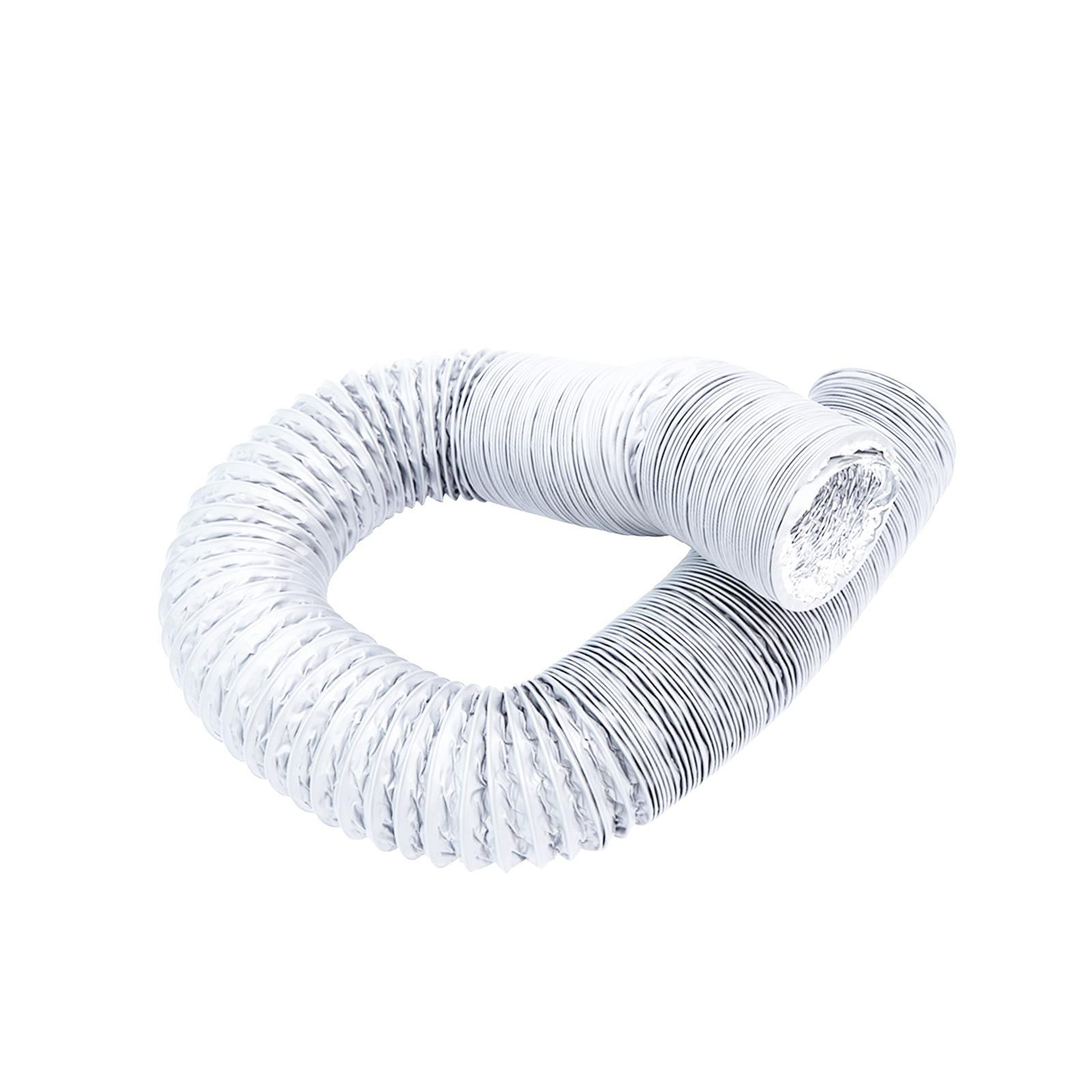 Dryer Vent Tube Flexible Dryer Vent Tubing 19 Feet Long Aluminum Foil Ducting Green Houses Laundry Room Heating and Cooling 4.53inch