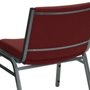 Flash Furniture HERCULES Series Big & Tall 1000 lb. Rated Burgundy Fabric Stack Chair