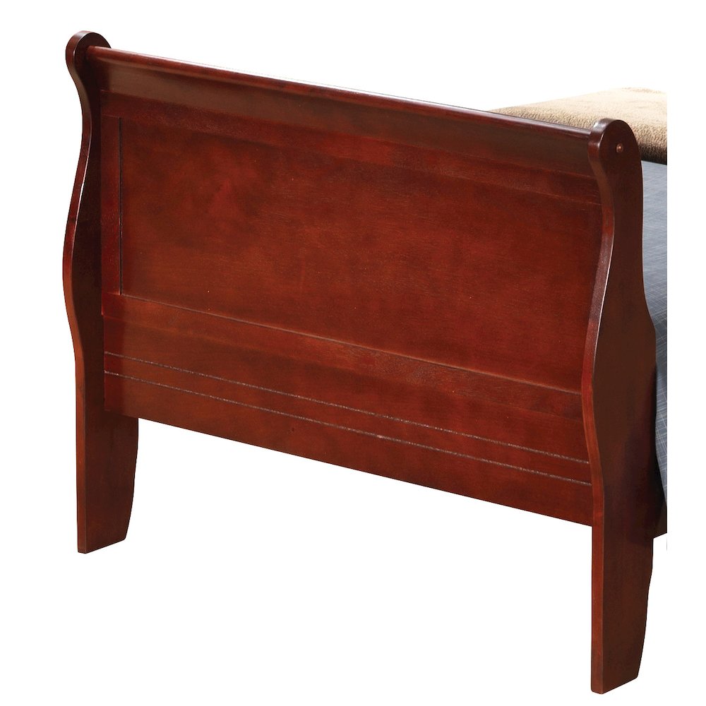 Glory Furniture Louis Phillipe Twin Bed in Cherry Color