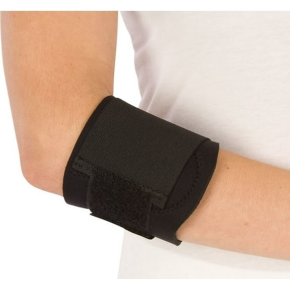 ProCare One Size Fits Most Contact Closure Elbow Compression Sleeves, Black