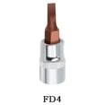 thumbnail image 1 of Fd Slotted Screwdriver Bits 1/4 Inch Drive Socket Head Hand Tools Fd4 Fd5.5 Fd7 Fd4, 1 of 7