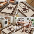 thumbnail image 6 of Country Star Washable Area Rug 2.7 x 5 ft Farmhouse Texas Star, Soft Non Slip Rugs Stain Repellent Indoor Felt Carpet for Living Dining Room Bedroom Home Office, 6 of 9