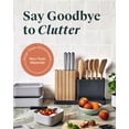 thumbnail image 3 of Caraway 14-Piece Kitchen Prep Set - Kitchen Knife Set & Wooden Utensil Set - Made With Premium German Steel Blades & FSC-Certified Birch Wood - Includes Organizer - Charcoal, 3 of 6