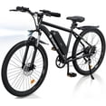 thumbnail image 1 of isinwheel M10 Adult Electric Bicycle 96KM, 26” Portable Ebike 500W 32KM/H, Electric Mountain Bike with 10.4Ah Removable Battery, Shimano 35-Speed, 1 of 6