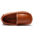 thumbnail image 5 of Odema Toddler Boys Soft Split Leather Slip-On Loafer Boat Dress Shoes, 5 of 7