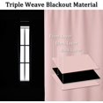 thumbnail image 4 of HHHC Blush Pink Bedroom Curtains - Privacy Protect Rod Pocket Light Blocking Noise RV Reducing Drapes Panels for Living Room Nursery, 54 Wide by 72 Inch Drop, Rose Blush, 2 Pcs, 4 of 7
