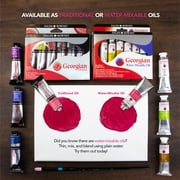 Daler-Rowney Georgian Oil Paint Studio Set + Free Brush, Assorted Colors, 38ml, 10 Pieces