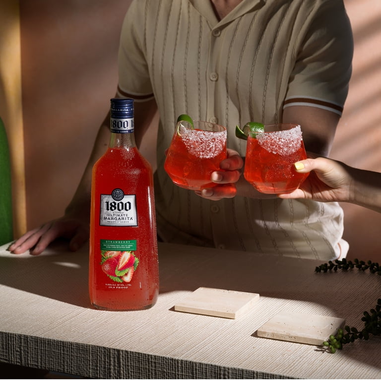 1800 The Ultimate Margarita Strawberry Cocktail, 1.75 L Glass