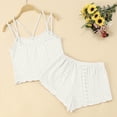 thumbnail image 4 of BRICH Women's Elegant Sleeveless Cami Tops and Shorts 2 Piece Sleepwear Sets with Breathable Comfort Outfits White XL, 4 of 5