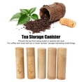 thumbnail image 3 of 12cm Bamboo Tea Canisters, 5Pcs Tea Storage Container Jar for Coffee Beans Nuts, 3 of 7