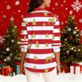 thumbnail image 4 of Womens Tops Long Sleeve Christmas Shirt Button Down Shirt Casual Beach Shirts,Blouse for Women Red S, 4 of 6