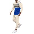 thumbnail image 3 of Blekii Men's Waffle Knit Lounge Set, Long Sleeve Henley Top & Pants, Textured Breathable Two-Piece, Casual Matching Home Outfit, Soft Comfy Set for Men, Relaxed Weekend Wear, Khaki S, 3 of 8