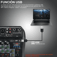 thumbnail image 3 of Audio Sonido Tarjeta Consolas de Sonido Audio Mixer Usb Bluetooth Belug, Negro, 3 of 5