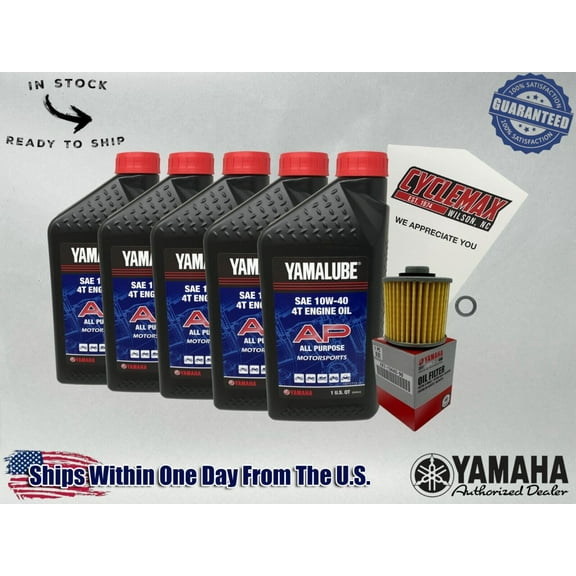 Cyclemax Std Yamalube Oil Change Kit fits 1999-2009 Yamaha V-STAR 1100 CLASSIC
