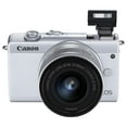 thumbnail image 5 of Pre-Owned Canon EOS M200 24.1 Megapixel Mirrorless Camera with Lens, 15 mm, 45 mm, White, 5 of 9