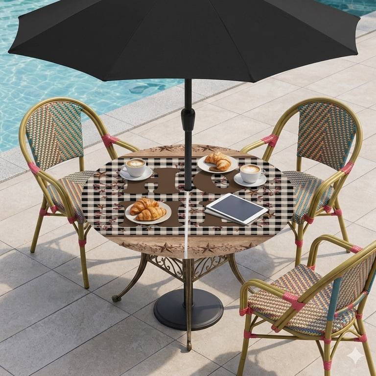 buffalo plaid patio umbrella Women's Golf Neutral Gingham Easy care Ceremonial Bali Temple Umbrella