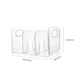 thumbnail image 3 of Transparent PET bookends for Children Reading Strong Durable Material Keeps Books Neat 2 Pcs, 3 of 8