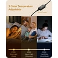 thumbnail image 2 of TRAHOO-Upgraded LED Table Lamp, Dimmable Bedside Lamp, 3 Color Temperature, Power Cord Touch Switch Desk Lamp, Minimal Nightstand Lamp for Bedroom, Living Room, Gift, Metal Finish, Eye Caring, White, 2 of 4