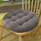 thumbnail image 5 of Cojín de pana para silla de comedor con relleno de espuma gruesa para un asiento cómodo, ideal para cocina y patio, diseño de color liso Aestivo | Gris | AESTIVO, 5 of 7
