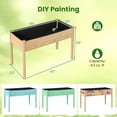 thumbnail image 3 of Costway Jardinière Surélevée en Bois pour Légumes, Bac de Culture Surélevé, 3 of 10