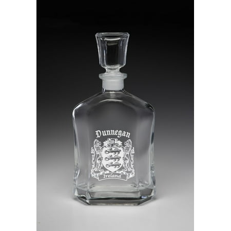 

Dunnegan Irish Coat of Arms Whiskey Decanter (Sand Etched)