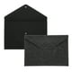 thumbnail image 1 of 2 Piezas de Carpetas de Fieltro, Carpeta de Sobre A4 Bolsa de Almacenamiento de Documentos con Cierre de Botón (Gris/Negro), 1 of 7
