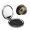 Round Shape, variant on Poker Cards Vintage Portable Double-Sided Face Mirror Round Shape, Magnifying Compact Pocket Mirror with PU Leather Cover