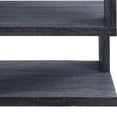 thumbnail image 3 of 24" Gray And White High Gloss Square End Table With Two Shelves, 3 of 5