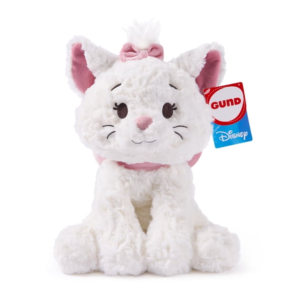GUND Disney Official Marie Plush, Disney Cozys Collection, The Aristocats Toys, Kitten Stuffed Animal for Ages 1 and Up, White, 10”