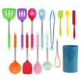 thumbnail image 1 of Juego de utensilios de cocina de silicona, 14 Uds., juego de utensilios de cocina, herramientas de cocina, pinzas giratorias, espátula, cuchara oso de fresa Electrónica, 1 of 4