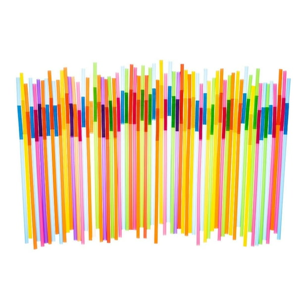 200 pajitas desechables de plástico seguro con diseño de codo extensible. Ehuebsd Libre de BPA