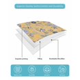 thumbnail image 5 of Vintage Flower Twin Size Down Alternative Comforter, Lightweight Comforter Quilt Bedding Set with Pillow Shams Country Bird Garden Butterfly Yellow All Seasons Bed Comforter Duvet Insert 68"x86", 5 of 7