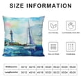 thumbnail image 5 of GOSMITH Throw Pillow Covers Blue Ocean Beach Nautical Sailboat Anchor Lighthouse Design Square Pillowcase for Home Decor Sofa Car Bedroom Pillow case, 5 of 5