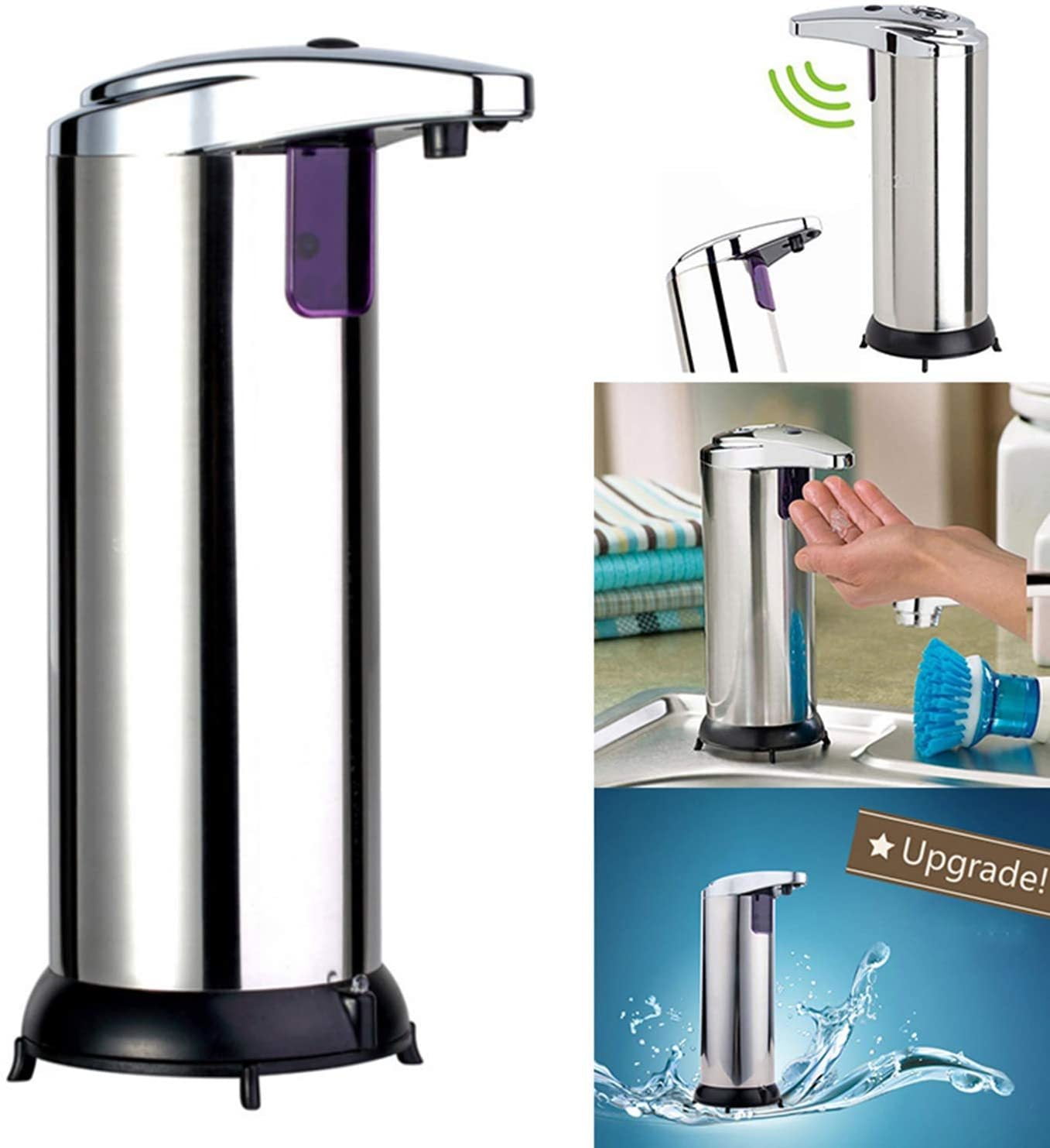 Automatic Soap Dispenser Touchless Stainless Steel Electric Auto Hand