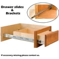 thumbnail image 5 of HWZWT lbs Heavy Duty Full Extension 85 lbs Heavy Duty Full Extension Soft Close Ball Bearing Cabinet Drawer Slides Inch Rear 5 Pair 22 Inch Rear/Side Mount Drawer Slides with Brackets S, 5 of 5