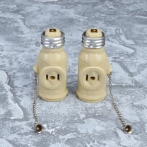 COSMOBETTY 3Pcs Pull Chain Light Socket Socket for Indoor Use 3.14X1.38X1.38in