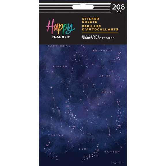 Happy Planner 10 Sheet Sticker Value Pack-Star Signs
