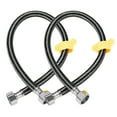thumbnail image 5 of Uxcell G1/2 Female x G1/2 Female 31" Nylon SUS304 Faucet Supply Line 2 Pack, 5 of 5